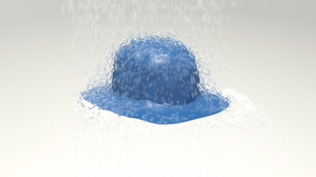 3D nDynamics raindrops animation & AE
