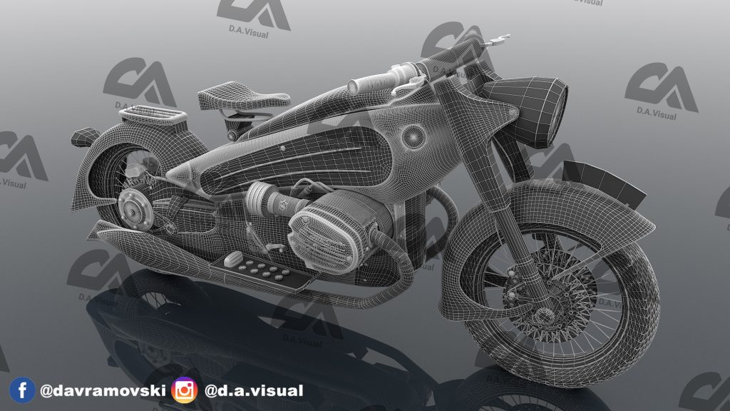 3D modeled unique custom-made bike