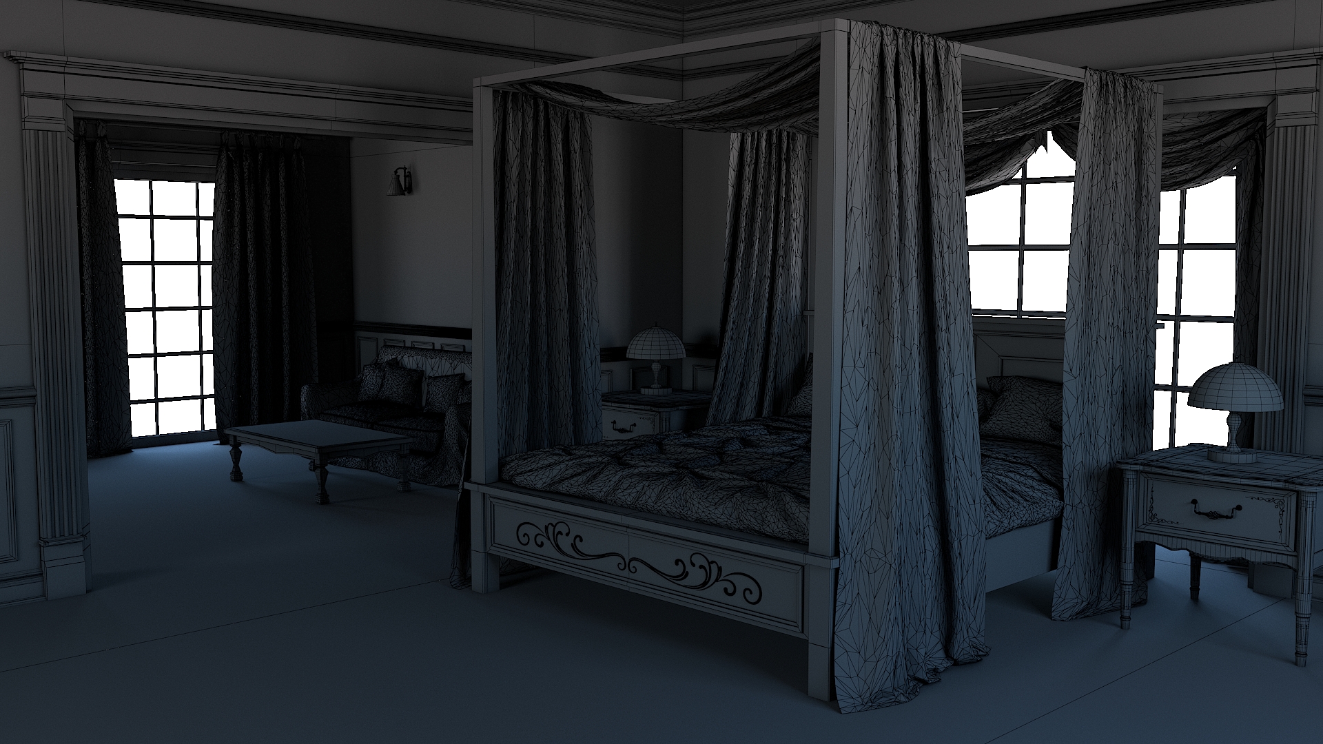 Interior 3D modeling / Bedroom / WIP
